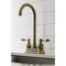 Kingston Brass KB493AL Victorian 4" Centerset High Arch Bar Faucet, Antique Brass KB493AL - alternate 2